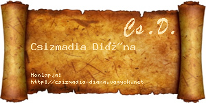 Csizmadia Diána névjegykártya